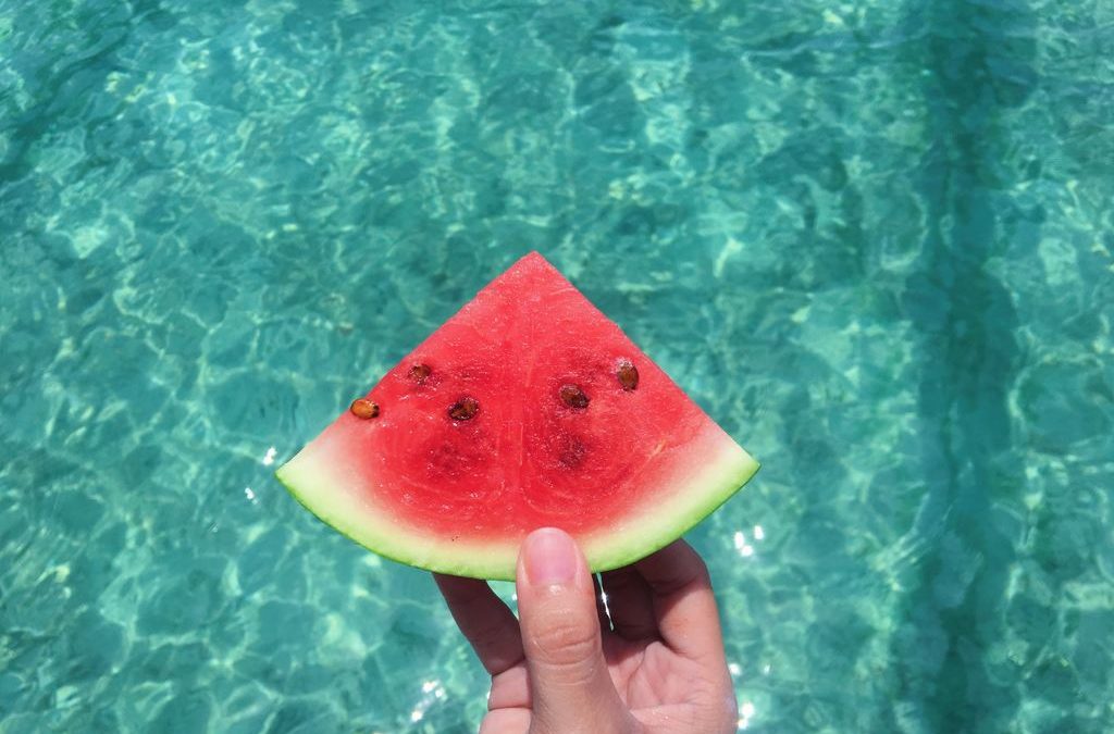 The ultimate refreshment with a cold summer watermelon soup